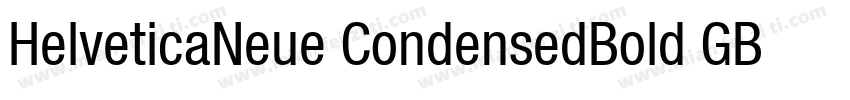 HelveticaNeue CondensedBold GBpc EU字体转换